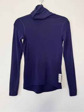 Rapha Base Layer Merino Wool Long Sleeve Turtleneck Purple Sz S